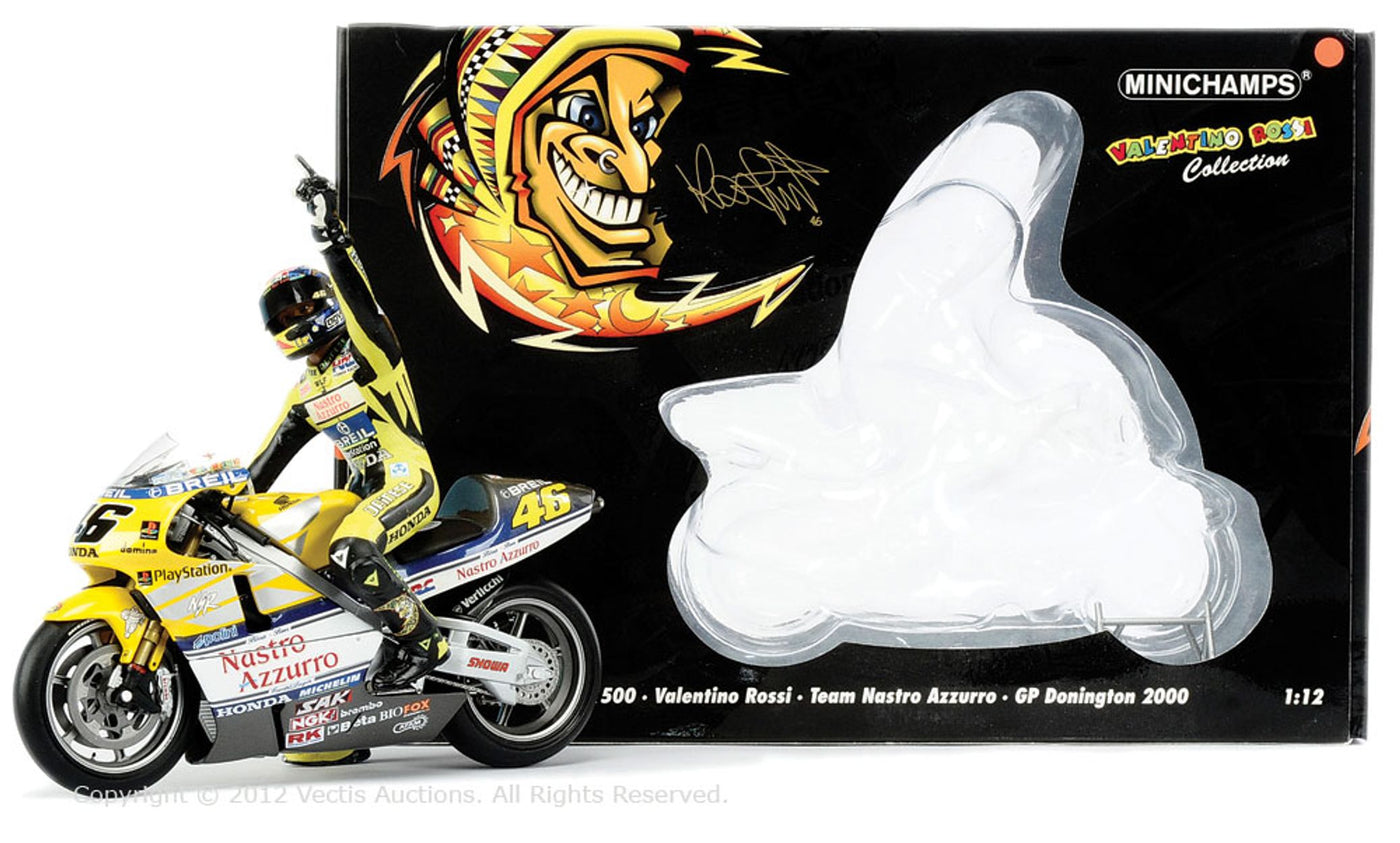 1:12 Minichamps Honda NSR500 Valentino Rossi Figurine & Bike