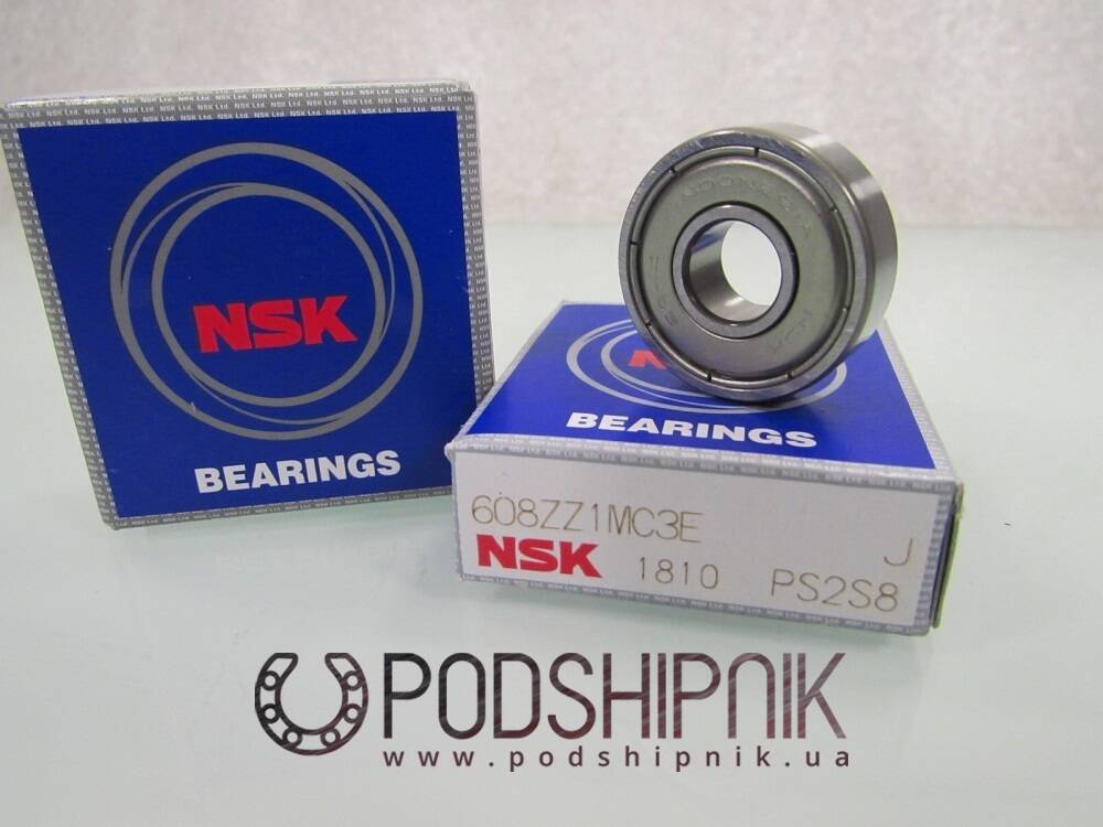 Купить подшипник 608t1xzz1mc3e nsk в Украине, цена на Podshipnik.ua