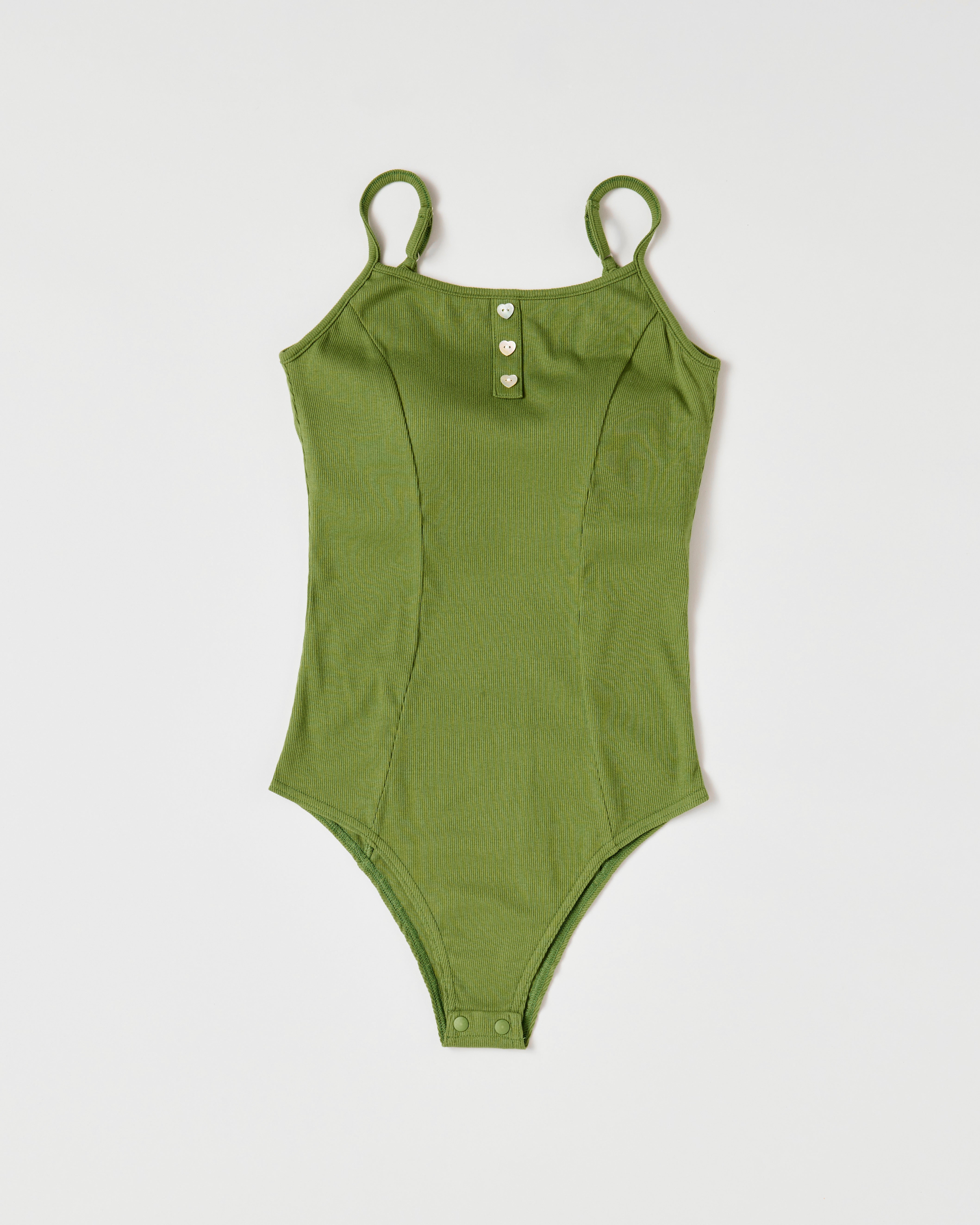 Heart button leotard