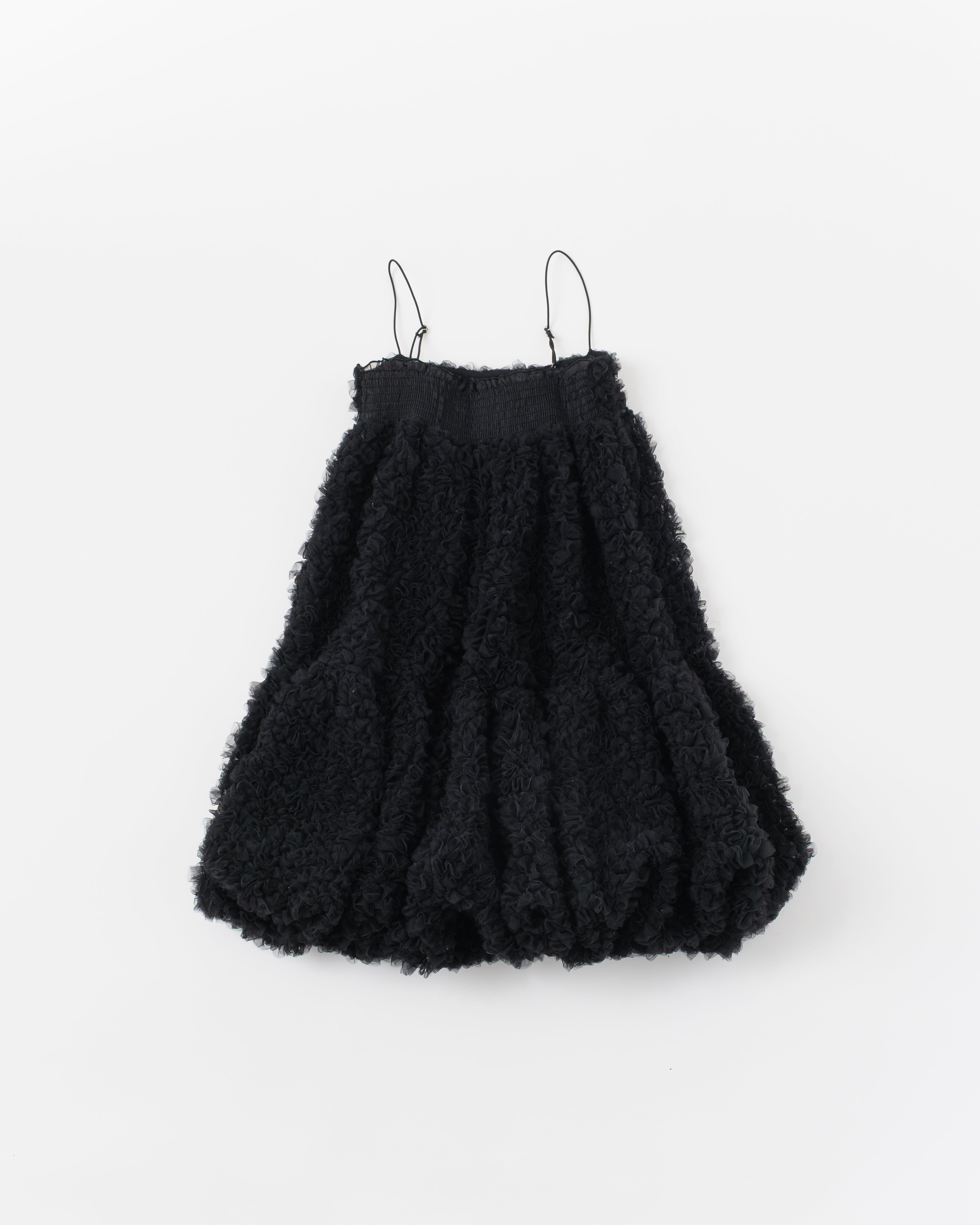 Tulle balloon tunic (black)