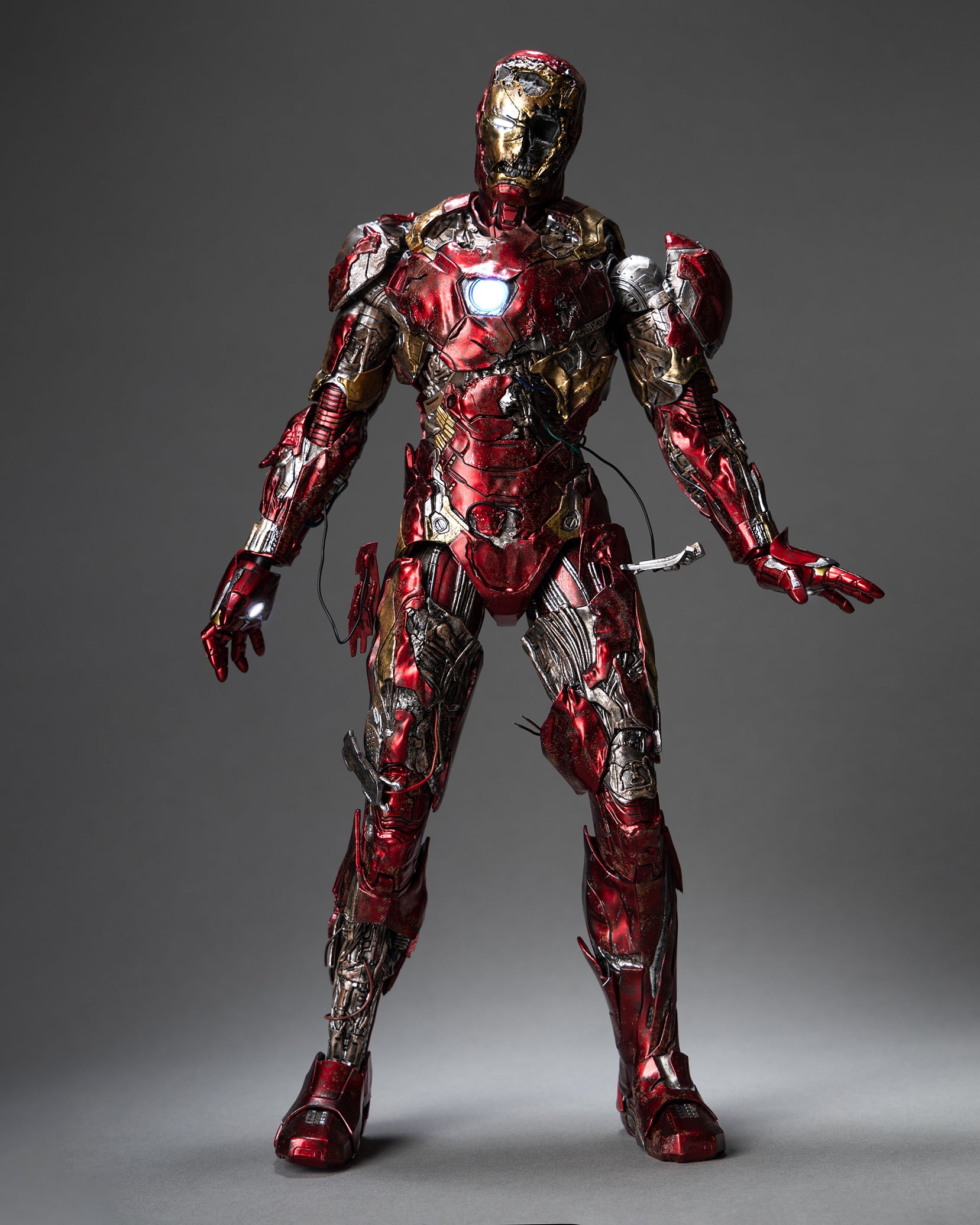 Hot toys MMS580 Spiderman Far From Home Zombie Ironman Mysterio