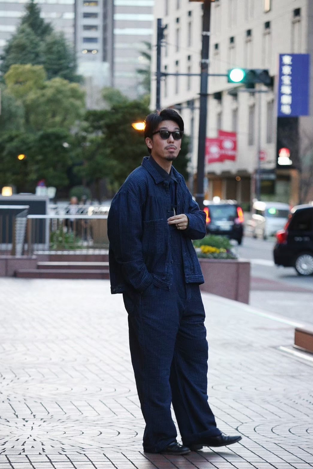 SASHIKO STRIPE SHORT JACKET（サシコ ストライプ ショート ジャケット