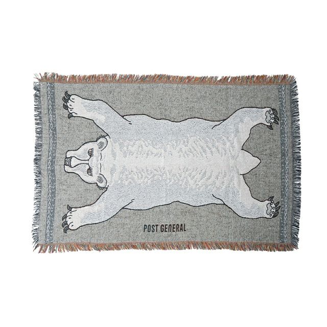 FLANNEL FLEECE BLANKET / フランネル フリースブランケット - BLACK