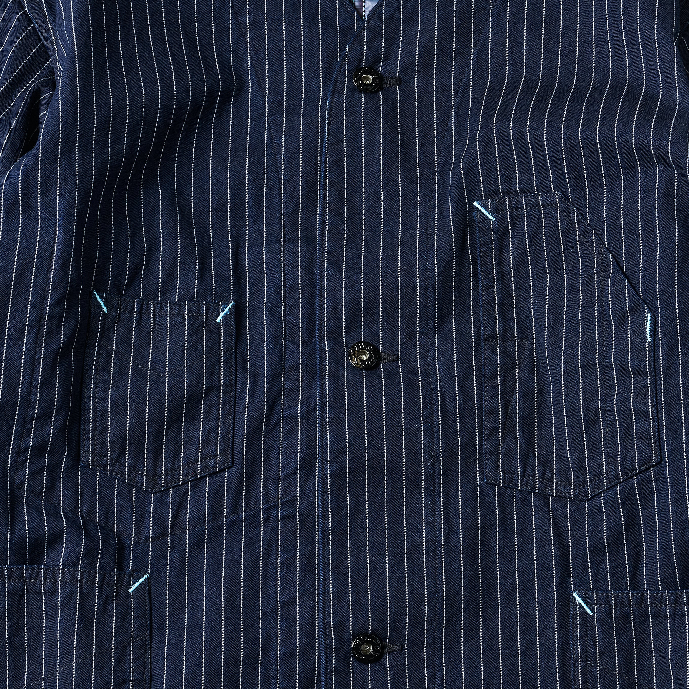 3111DV-GS De Luxe Railroader 2 DV : Gangster Stripe w/taffeta lining