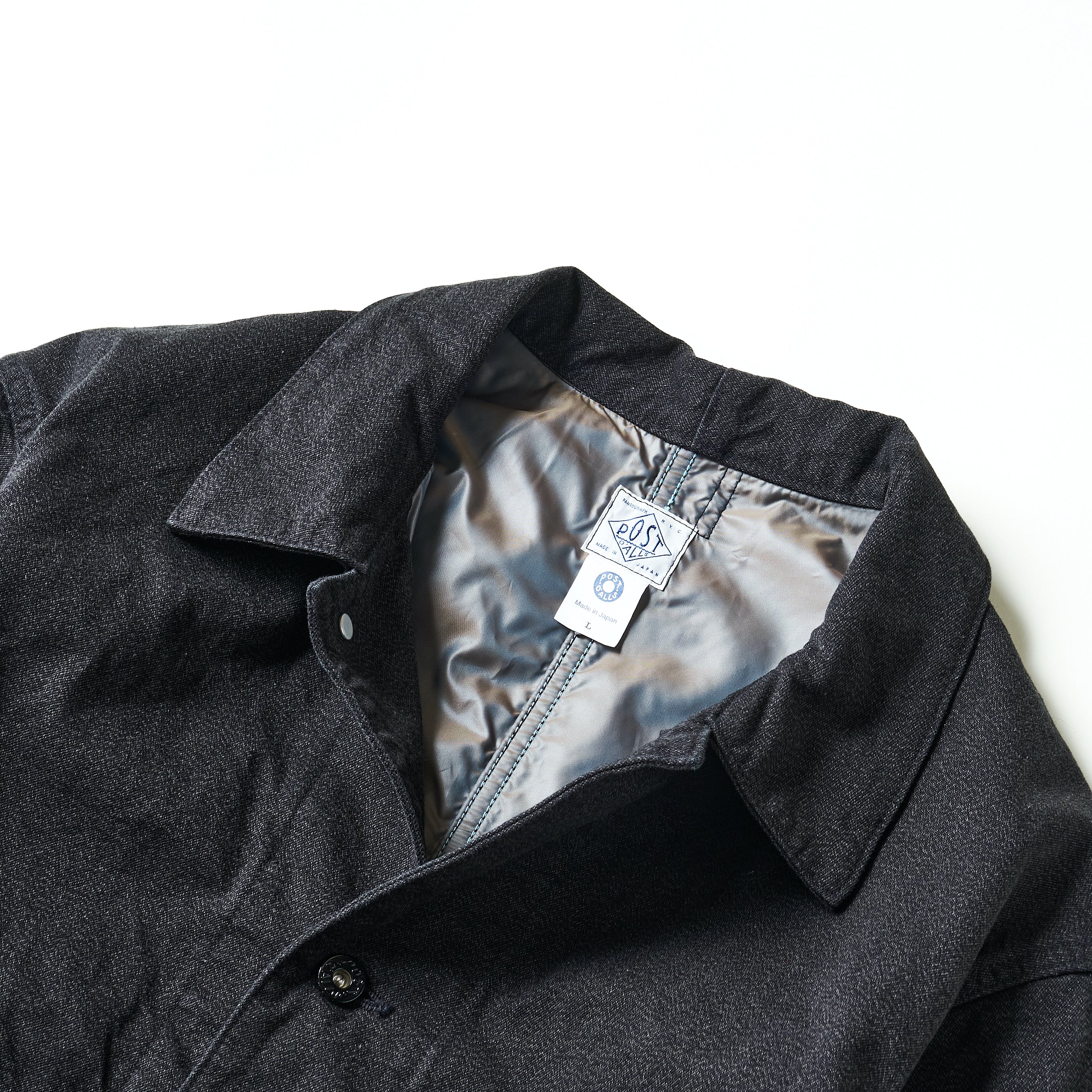 3111-CC De Luxe Railroader 2 : cotton covert w/taffeta lining charcoa