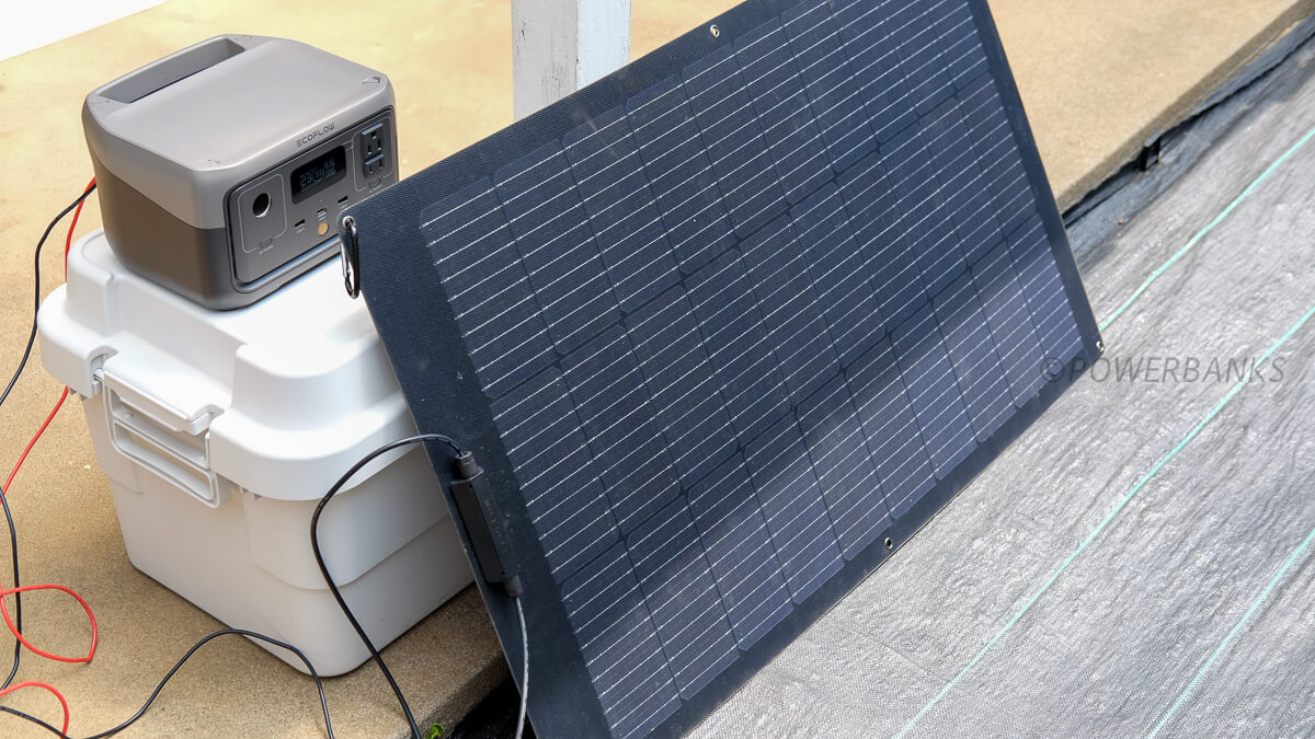 EcoFlow 100W据置型ソーラーパネル(柔性)実機レビュー | POWERBANKS