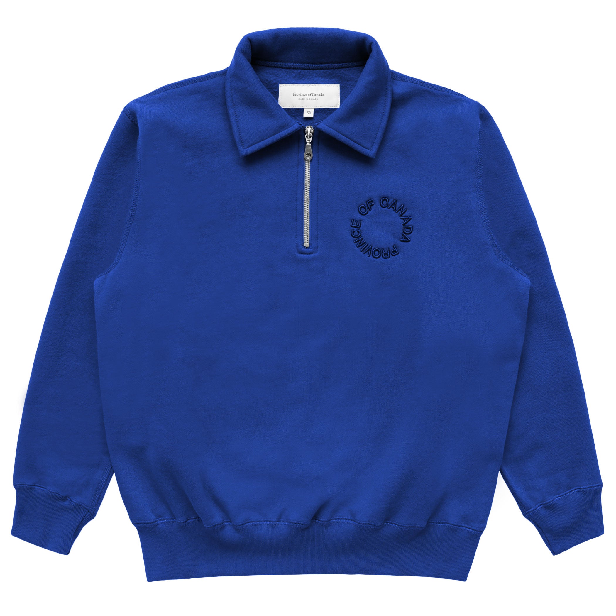 Half Zip Fleece Sweatshirt Royal - Unisex – Province of Canada