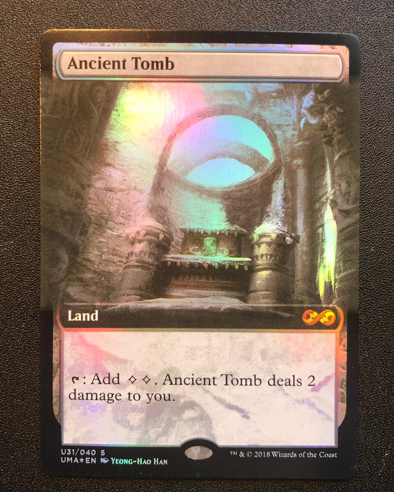 Ancient Tomb (FOIL Showcase) - MTG Proxy UMA - Proxy King