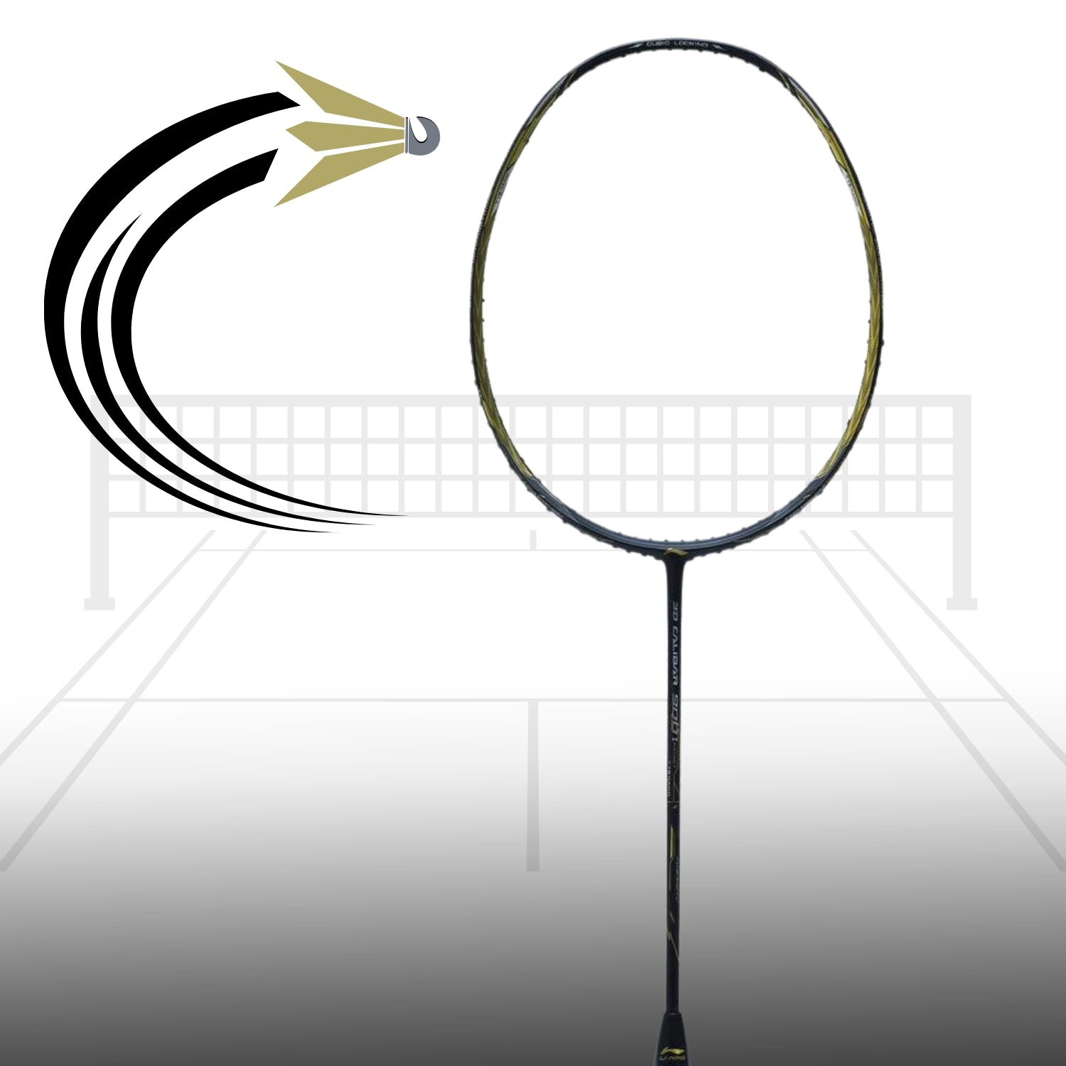 Li-Ning 3D Calibar 900 C Professional Racquet, Strung – Prokicksports