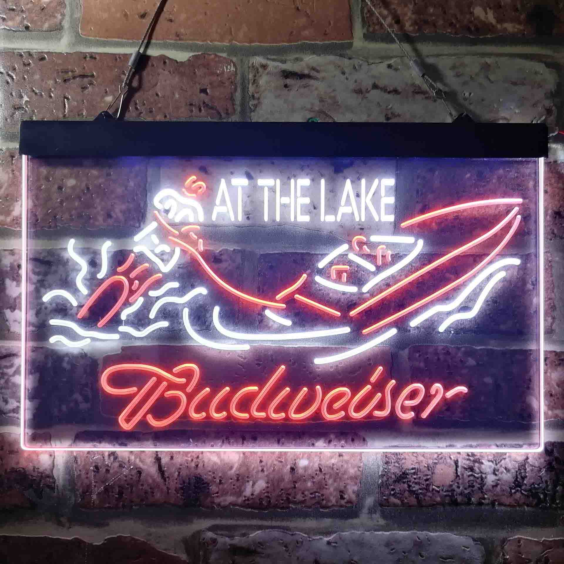 Budweiser At the Lake Cabin Neon Sign For Sale | Pro LED Sign