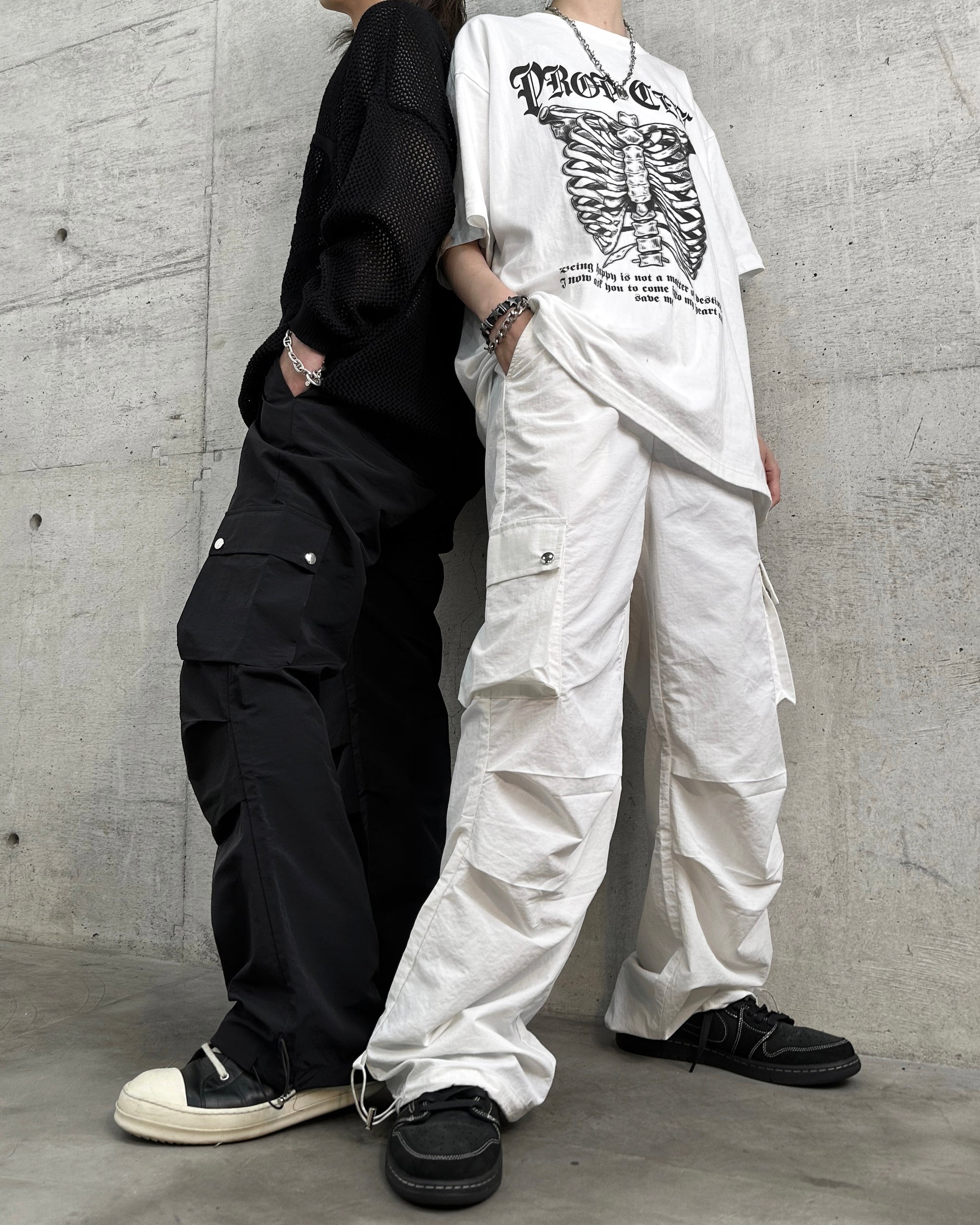 Snap Cargo Pants ホワイト – PROPCELL