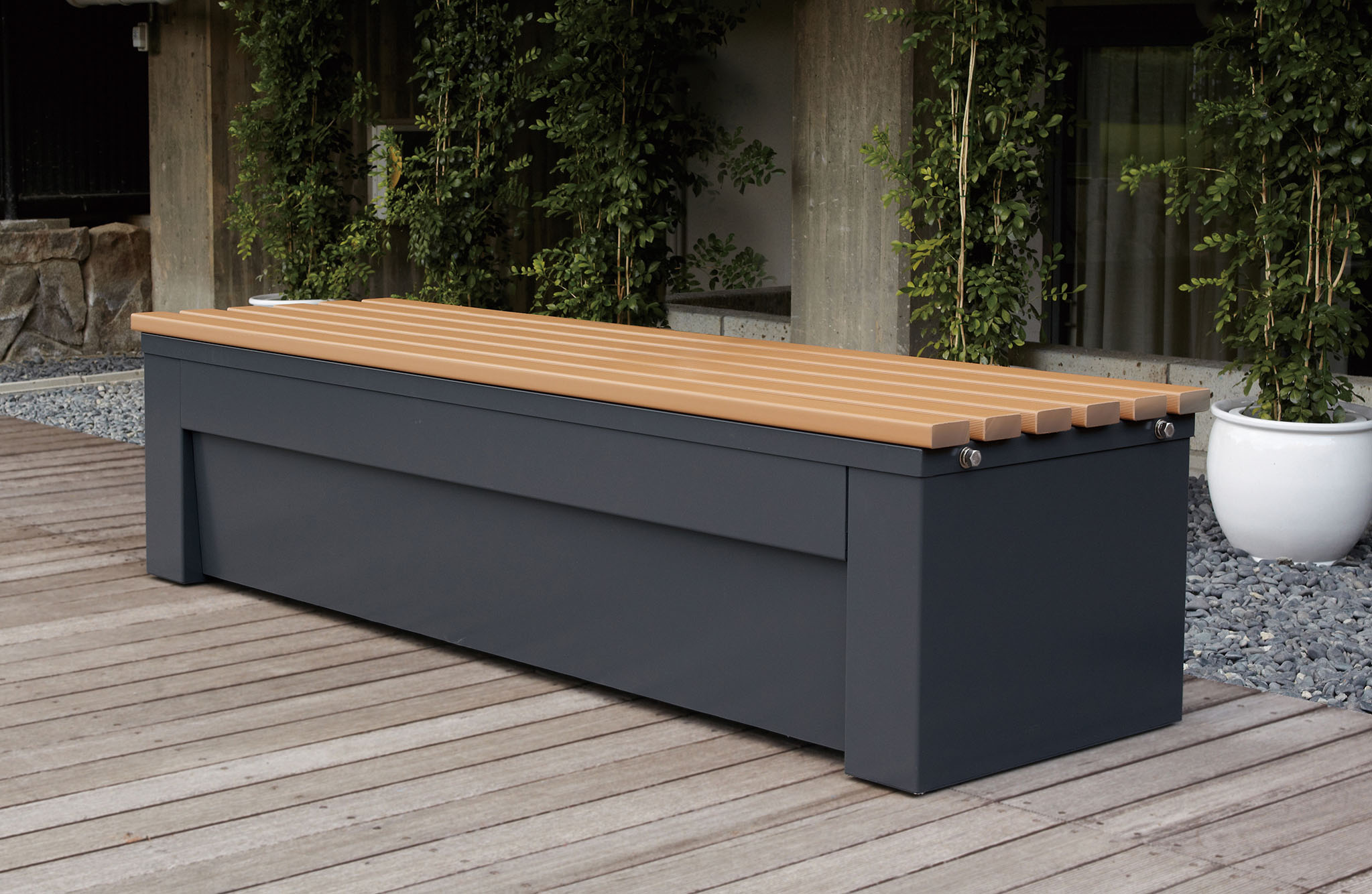 山崎産業株式会社｜ベンチYB-148L-ID1800（背なし）