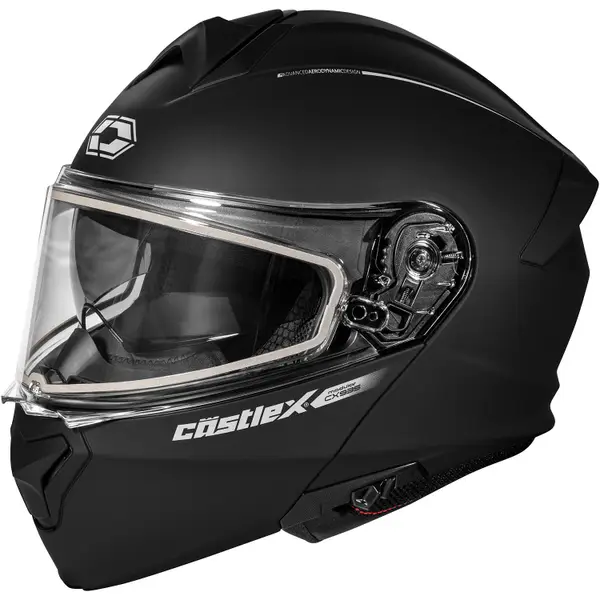 CastleX Medium CX935 Matte Black Modular Snow Helmet - 36-16084