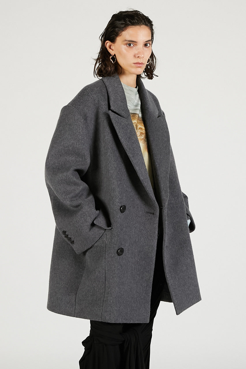 Wool Double Mid-Length Coat - SALE