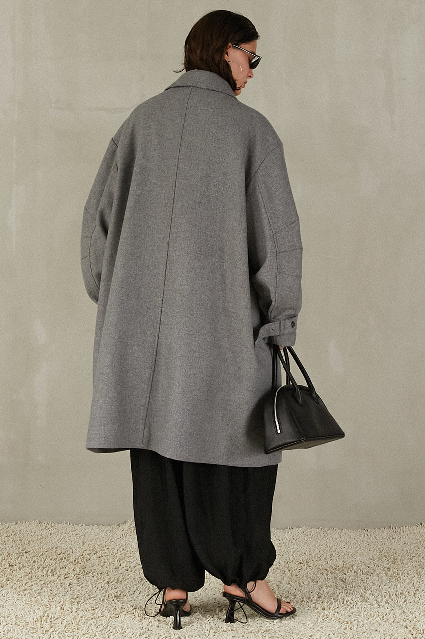 Wool Stand Collar Coat