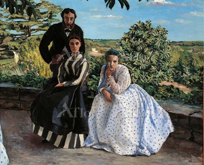 ジャン・フレデリック・バジール 「家族の集い」（部分） [22008685]の