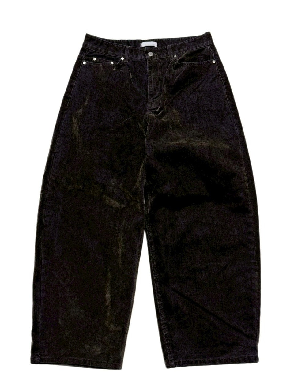 受注制【Chikashitsu +】velvet touch buggy denim pants