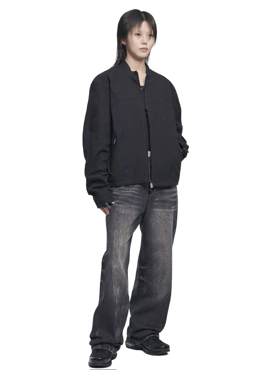 NOMANUAL】SEMI FLARE DENIM PANTS / 【ノーマニュアル】セミフレア