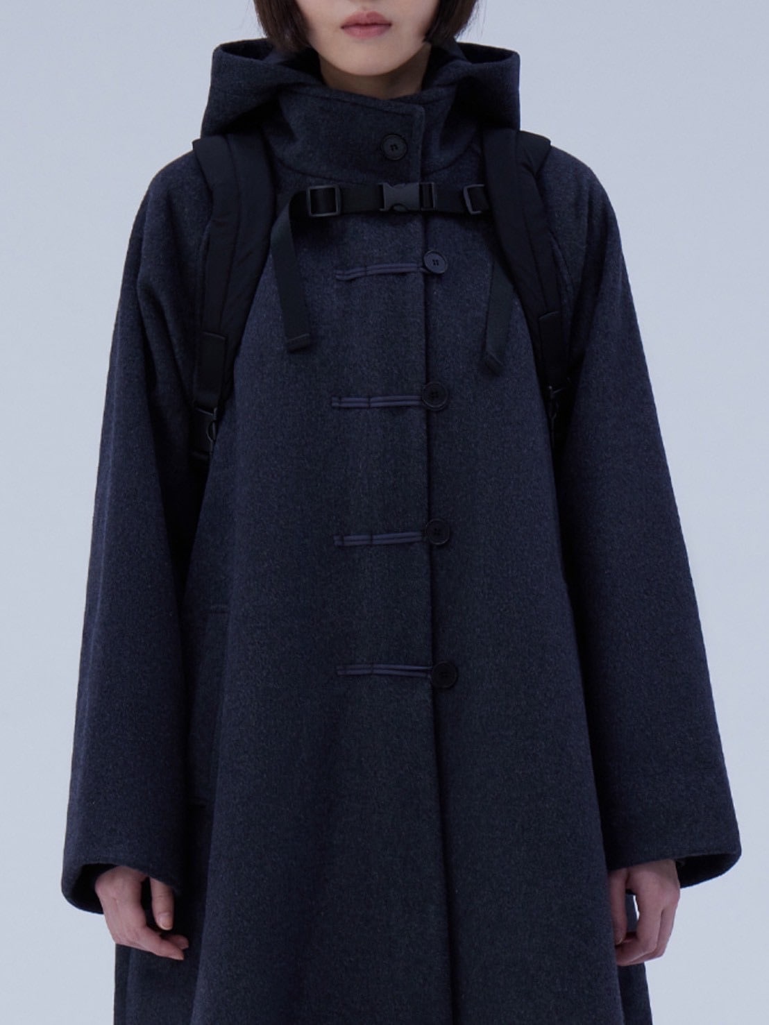 Miseki seoul】Hoodie long duffle coat – PRESSING WEB SHOP