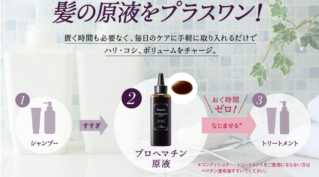 31万本突破の髪専用の原液美容液「プロヘマチン原液」がさらなる進化