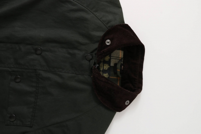 Barbour×UBAN RESEARCH DOORSファーカラー2WAY 別注ワックスド