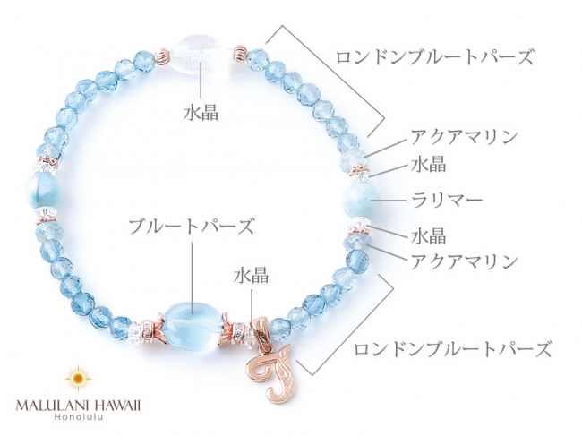 輝くオーラで幸運を！ハワイ発「マルラニハワイ」より、ブルーストーン