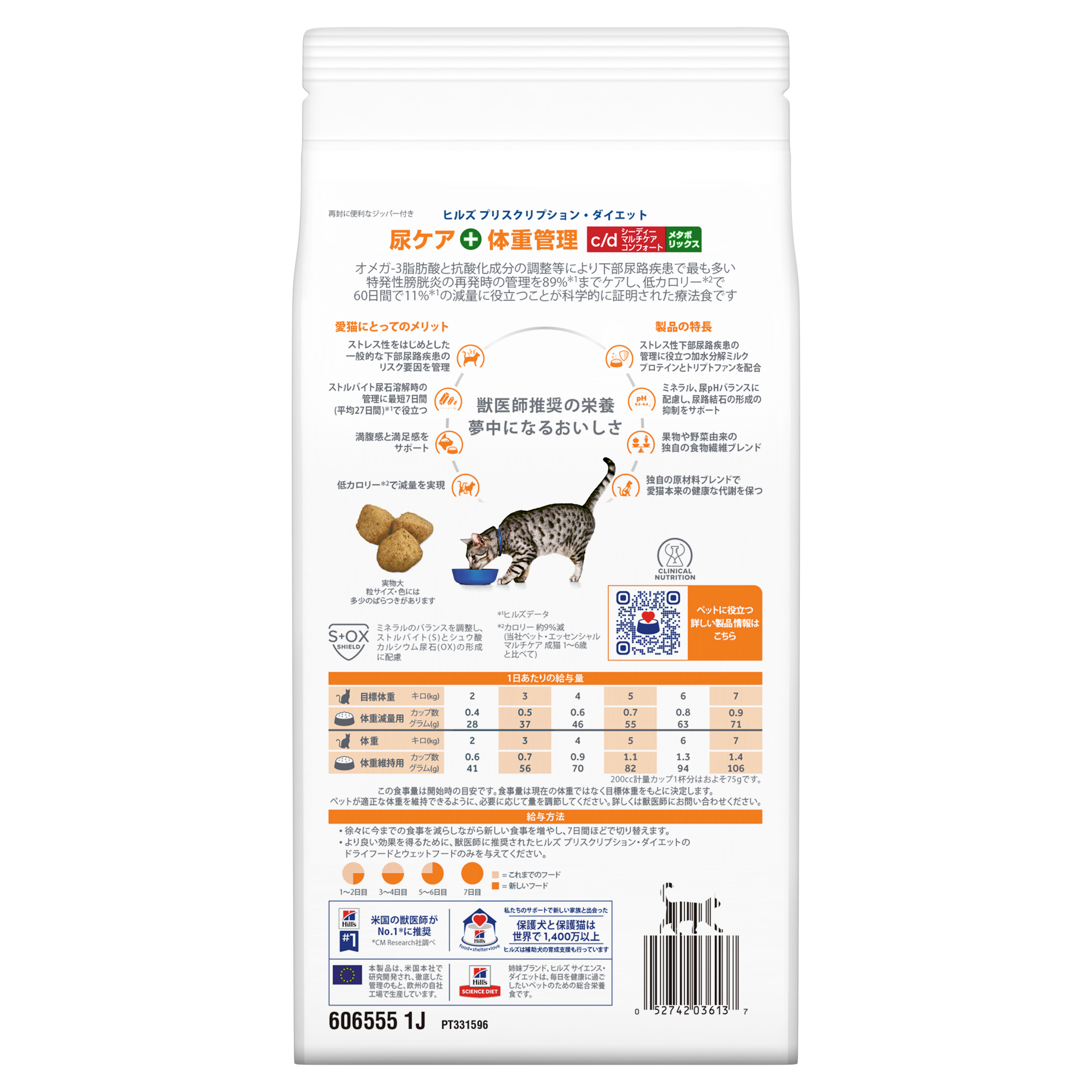 猫用〉c/dマルチケア コンフォート+メタボリックス ドライ | ヒルズ