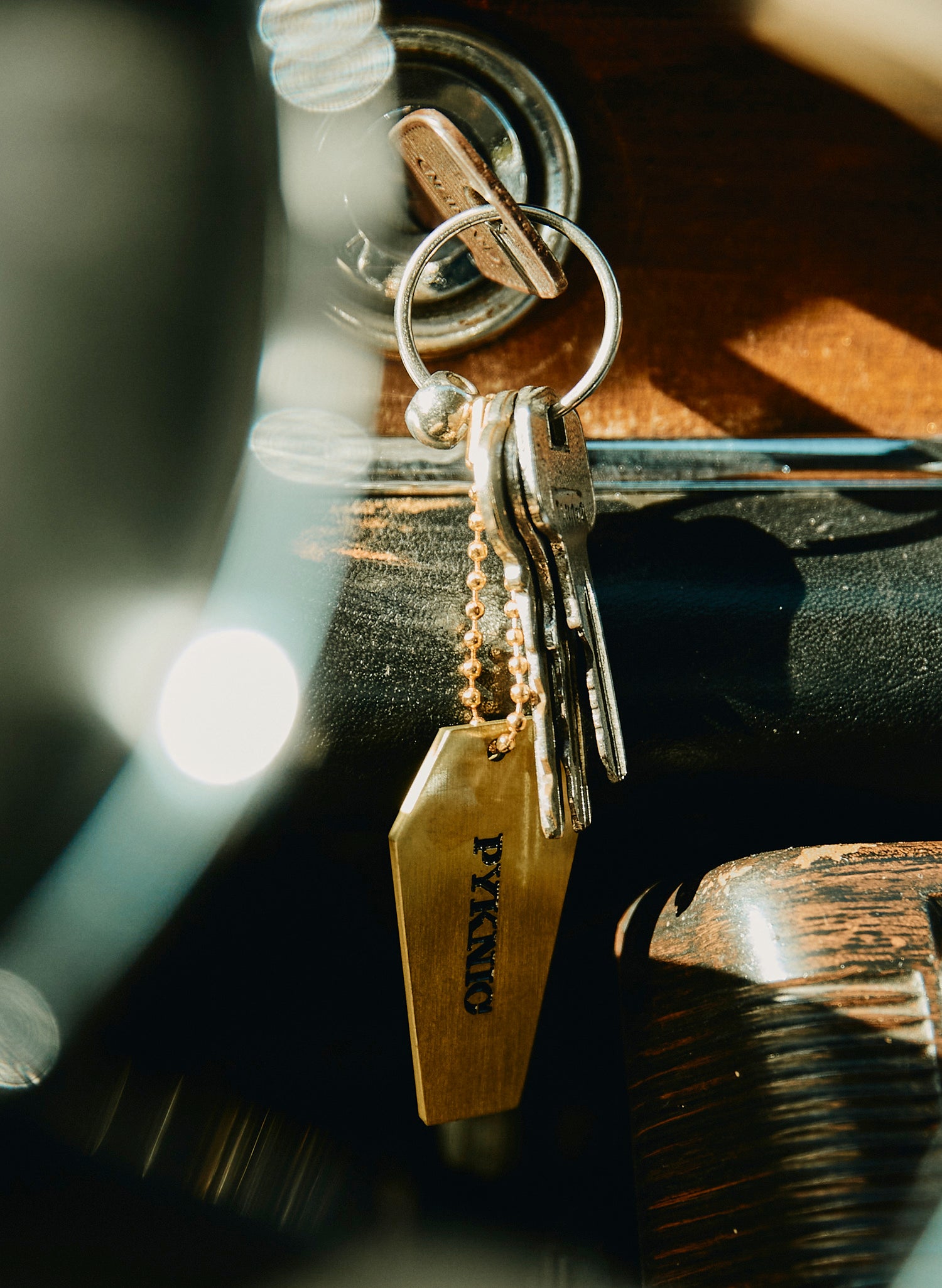 Dead Tired Metal Coffee Coffin Keychain | Pyknic