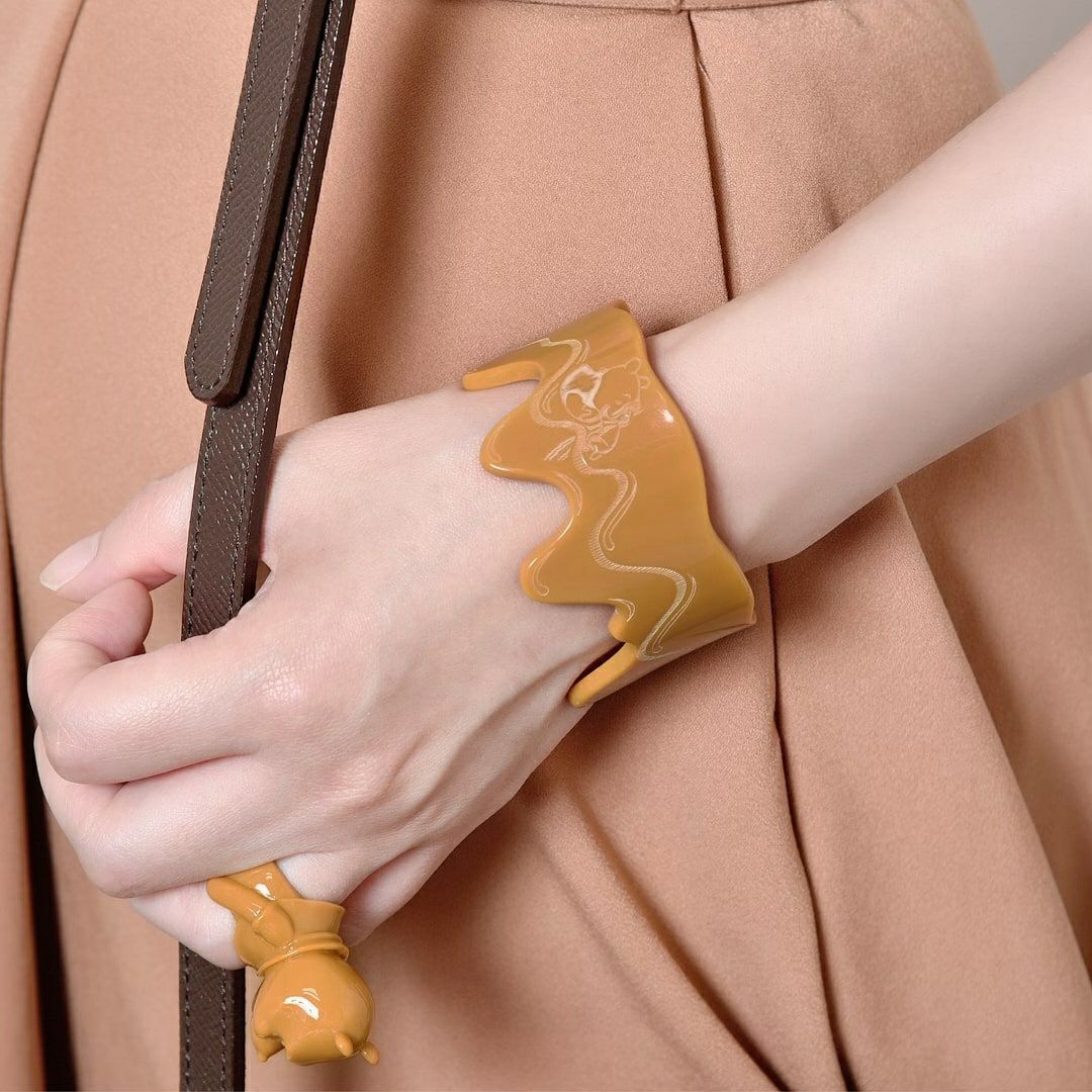 残り1点】プー / ハニーキャラメル バングル【ディズニー アクセサリー