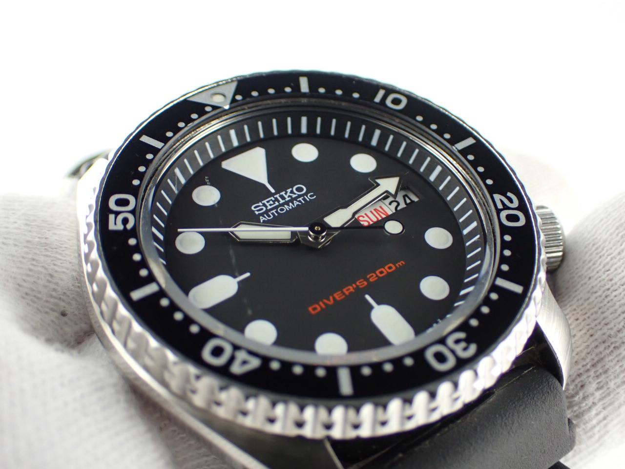 セイコー ダイバーズ200 ブラックボーイデイデイト SKX007(7S26-0020