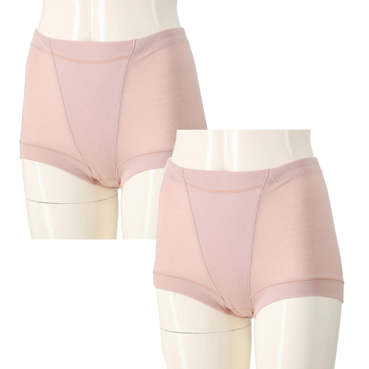 ツインクロス テンセル混リラックスフィットショーツ 同色2枚組 twin