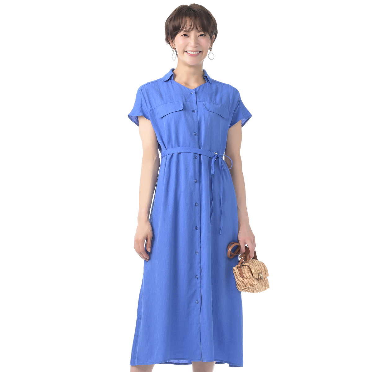 &by PINKY&DIANNE 襟付き2WAYワンピース アンドバイピンキーアンド