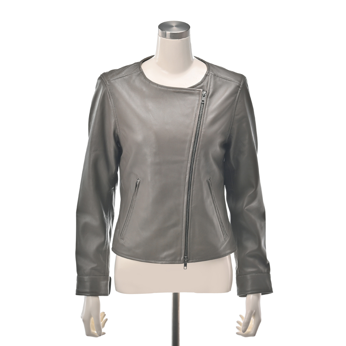 LEATHER Edition シープレザーノーカラーライダース LEATHER Edition