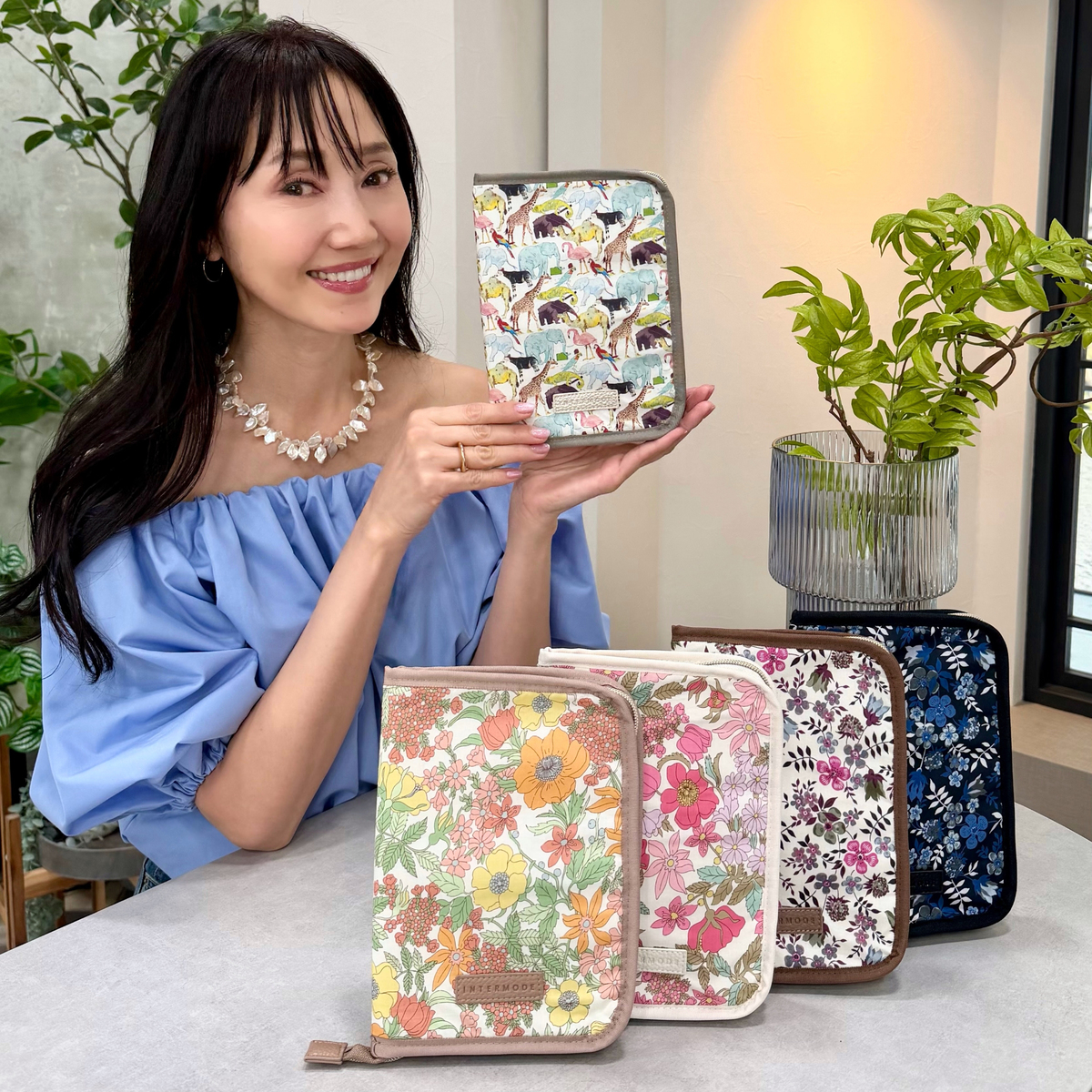 IMリバティプリント ポケットたくさん！マルチケース INTERMODE MADE