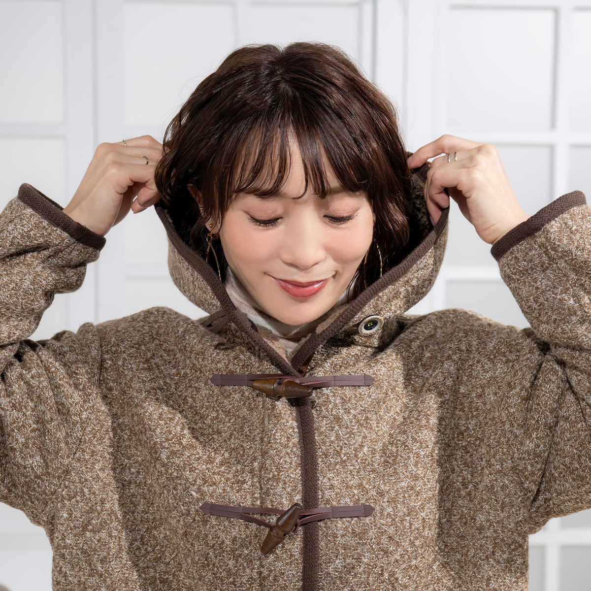 calma ボアボンディング ダッフルコート ネット限定カラー エスパスデ