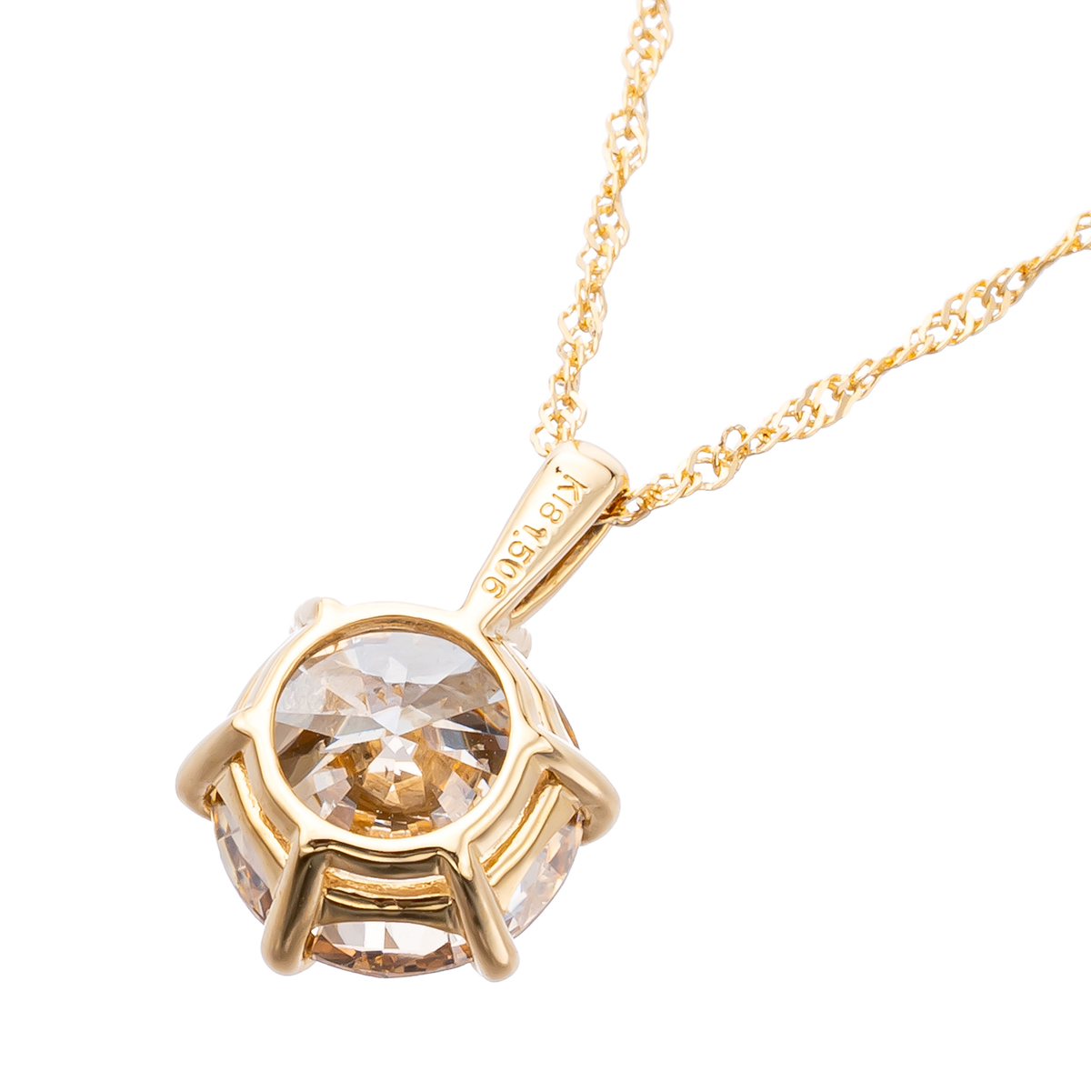 シャンパンカラーダイヤモンドペンダント 1.5ctUP鑑定書付 - QVC.jp