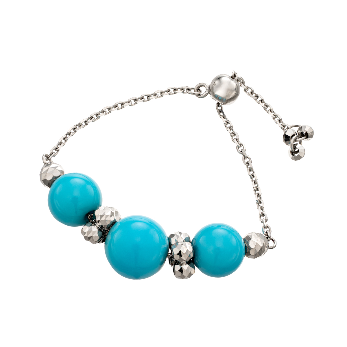 スリーピングビューティートルコ石 純プラチナ チェーンリング