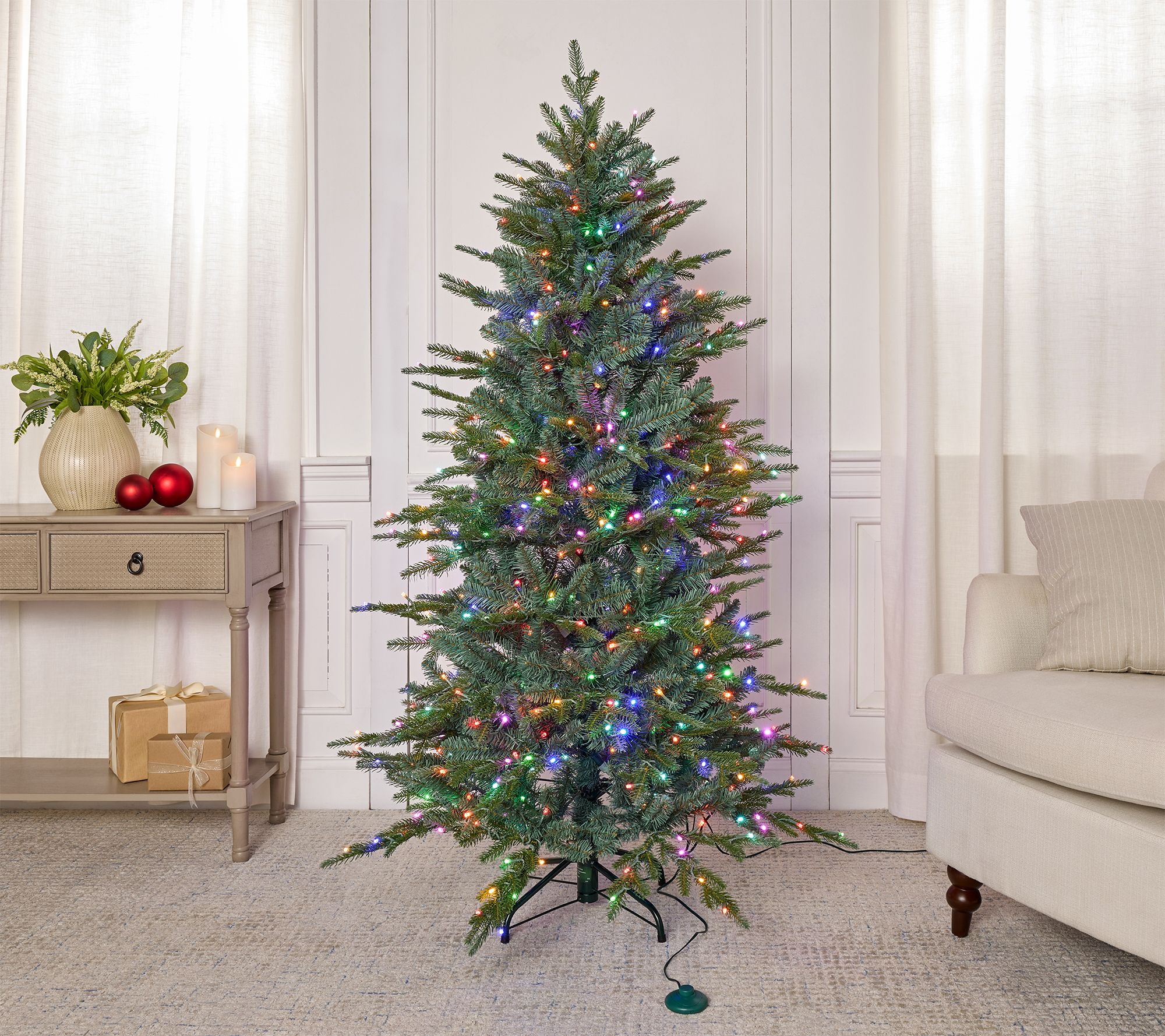 Bethlehem Lights 6.5' Micro LED Tree w/ 4-in-1 LEDs & Storage Bag