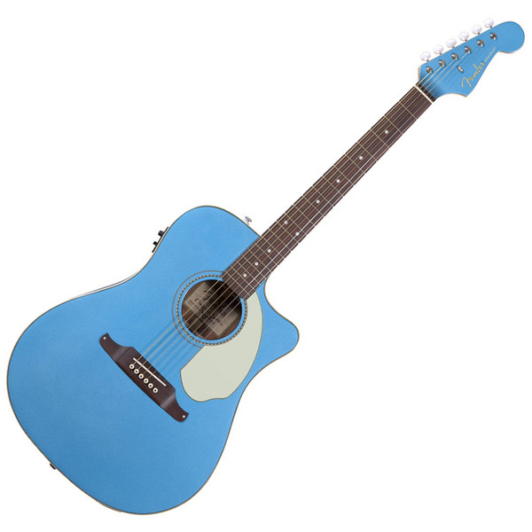 DISC Fender Sonoran SCE Electro Acoustic Guitar, Lake Placid Blue