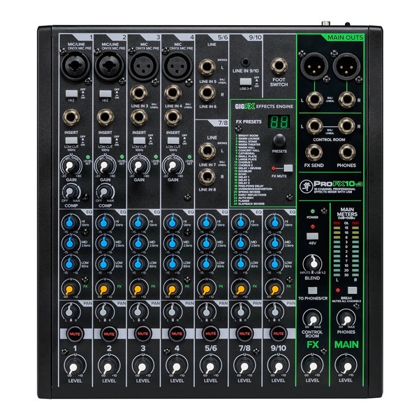 Mackie ProFX10v3 10-Channel Analog Mixer with USB at Gear4music