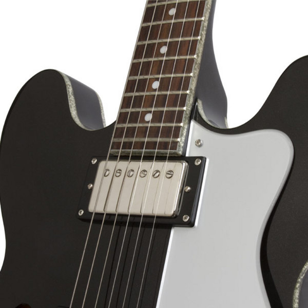 Epiphone Limited Edition Dot Electric Guitar, Black Royale at