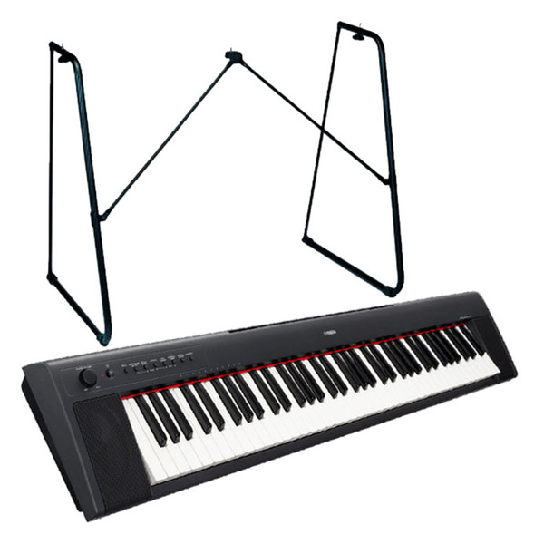 DISC Yamaha Piaggero NP31 Black with Free Yamaha Keyboard Stand at