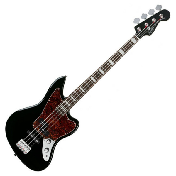 Squier by Fender Vintage Modified Jaguar Bass, Black at Gear4music