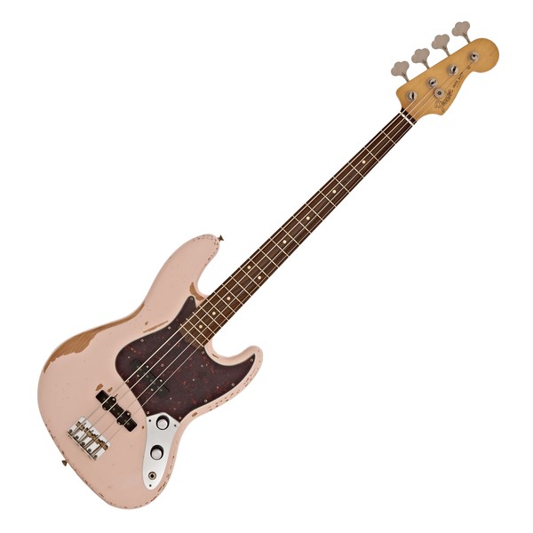 Fender Flea Signature Jazz Bass, Roadworn Shell Pink at Gear4music