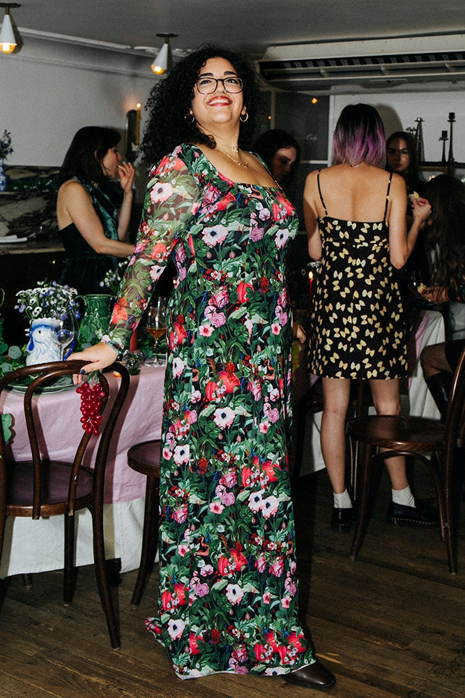 Organ Botanical Print Maxi Dress - RachelAntonoff.com