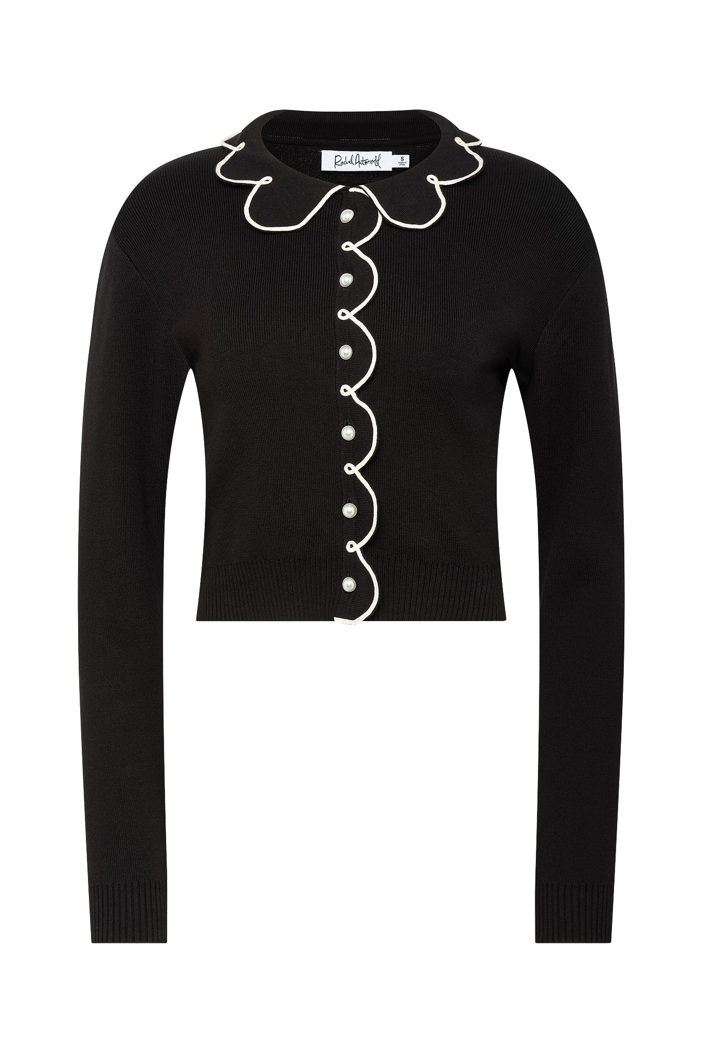 Black Collared Cupcake Cardigan - RachelAntonoff.com