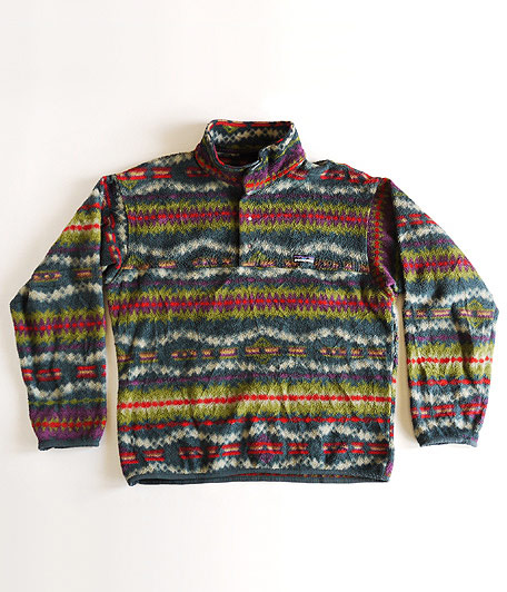 90's Patagonia 総柄フリーススナップT - Fresh Service NECESSARY or