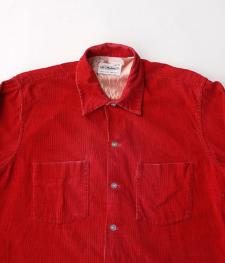 60's Manhattan ビンテージオープンカラーコーデュロイシャツ - Fresh