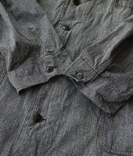 HEP ビンテージブラックシャンブレーフレンチワークコート - Fresh