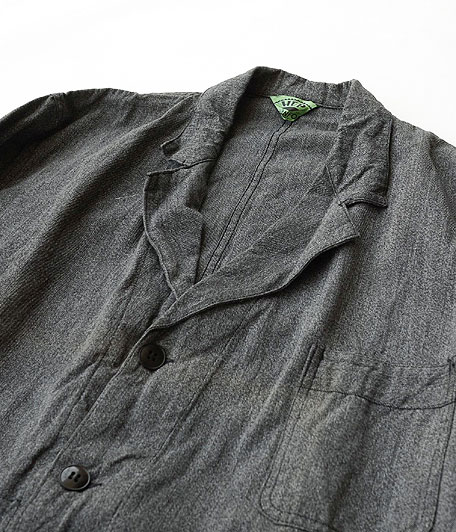 HEP ビンテージブラックシャンブレーフレンチワークコート - Fresh